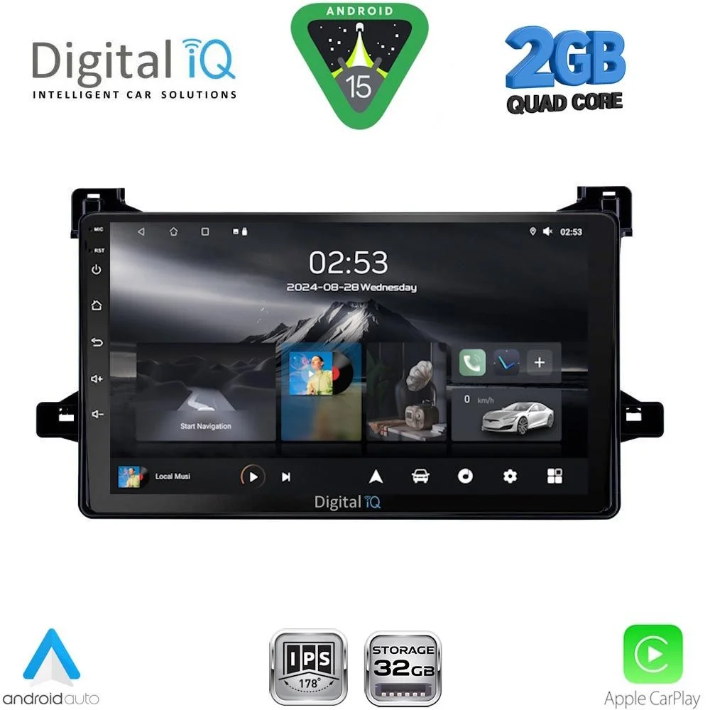 Φωτογραφία προϊόντος: DIGITAL IQ RSD 1727_CPA (9inc) MULTIMEDIA TABLET for TOYOTA PRIUS mod. 2016-2020