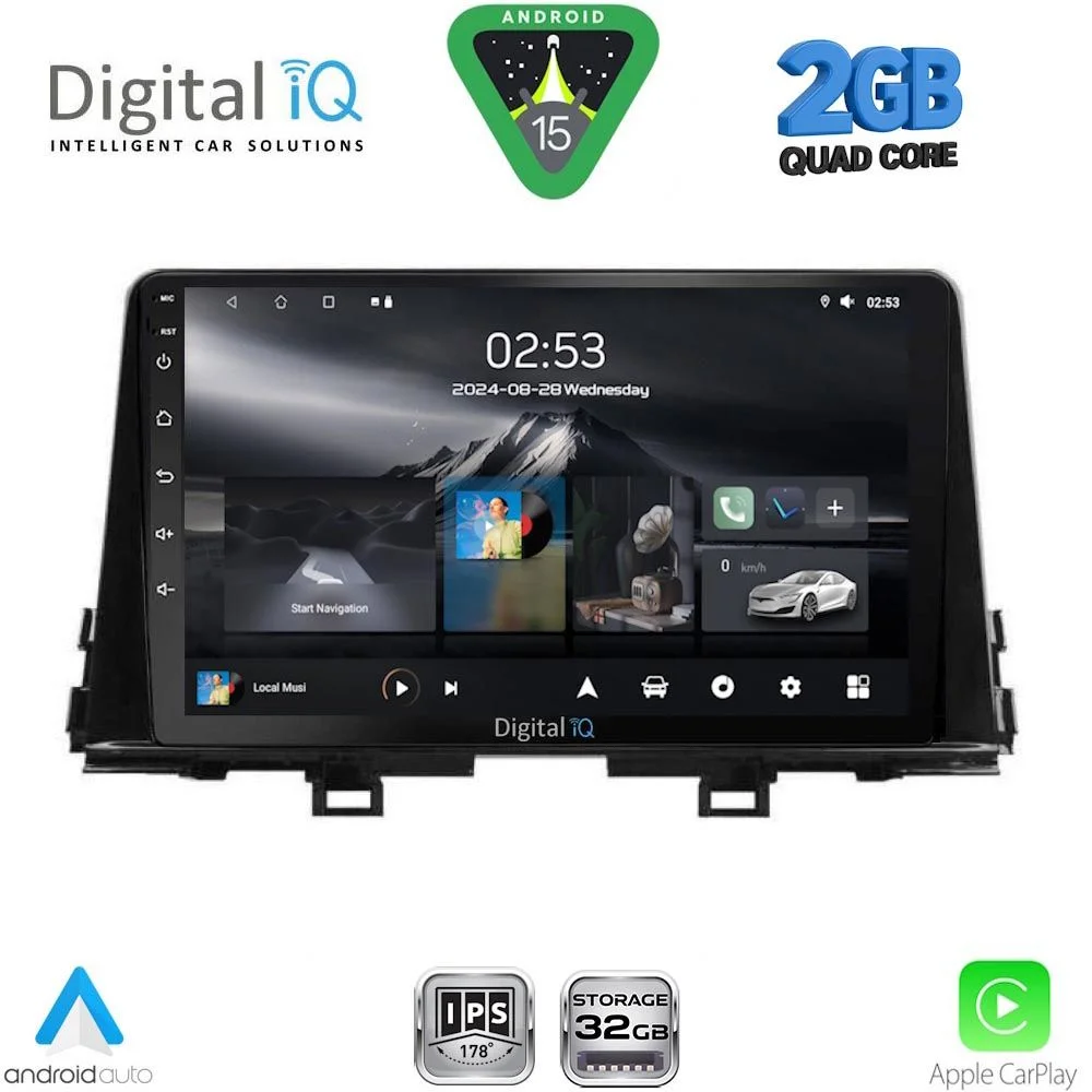 Φωτογραφία προϊόντος: DIGITAL IQ RSD 1310_CPA (9inc) MULTIMEDIA TABLET for KIA PICANTO mod. 2021-2026