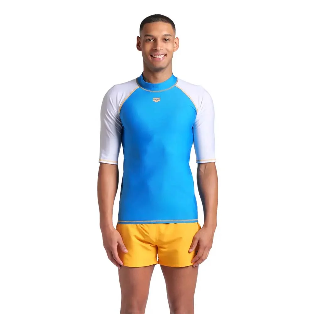Φωτογραφία προϊόντος: Arena Men's Shortsleeve Graphic UV Protection Rash Vest Tee Μπλε - Άσπρο 006292-801 (Arena)