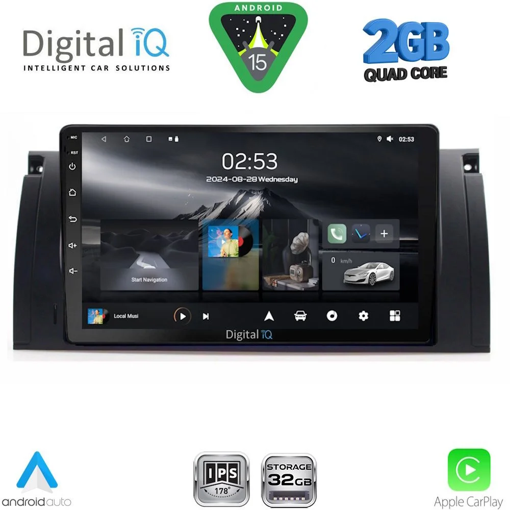 Φωτογραφία προϊόντος: DIGITAL IQ RSD 1045_CPA (9inc) MULTIMEDIA TABLET for BMW Series 5 (E39) mod. 1997-2005 | X5 (E53) mod. 1999-2006