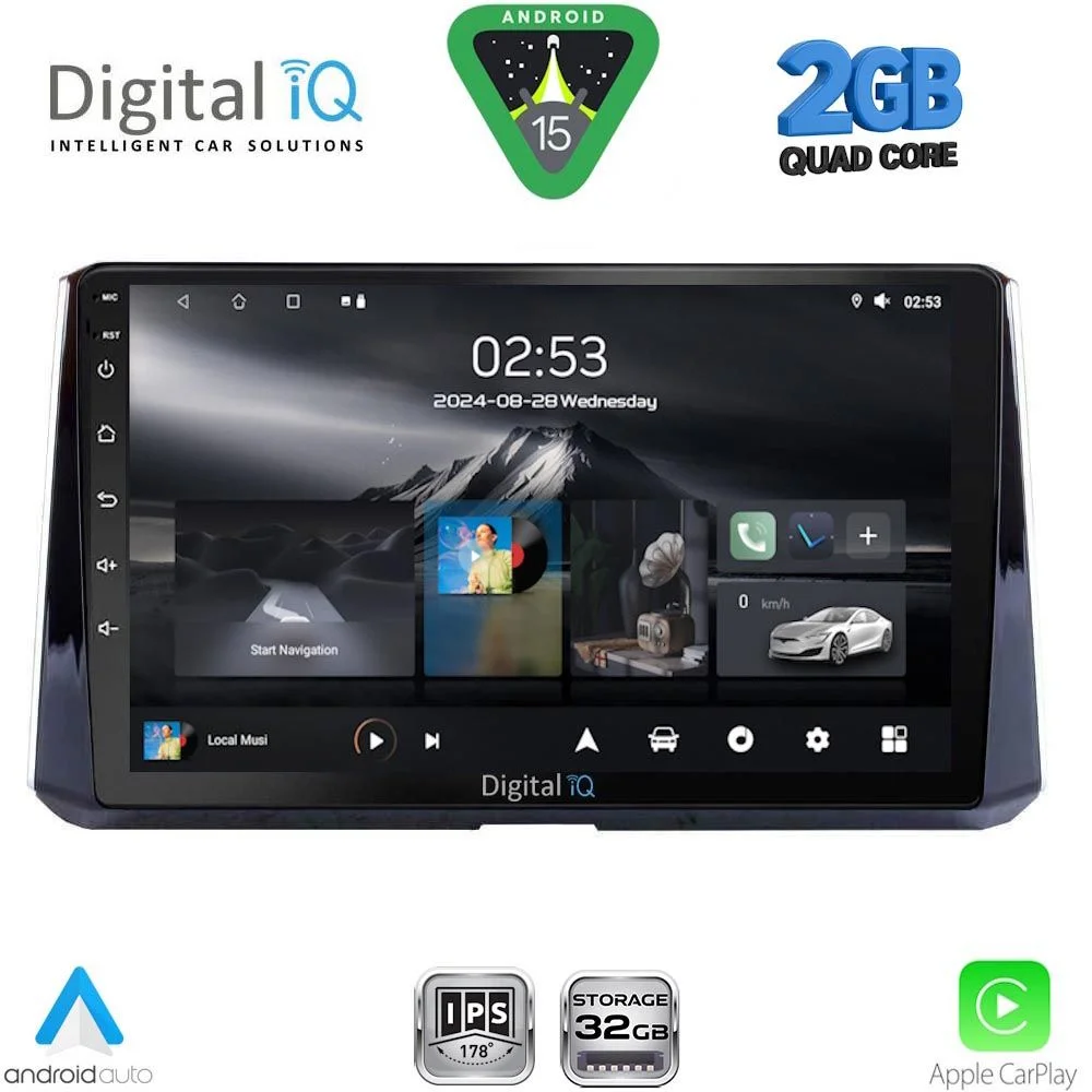 Φωτογραφία προϊόντος: DIGITAL IQ RSD 1716_CPA (10inc) MULTIMEDIA TABLET for TOYOTA COROLLA mod. 2019-2026