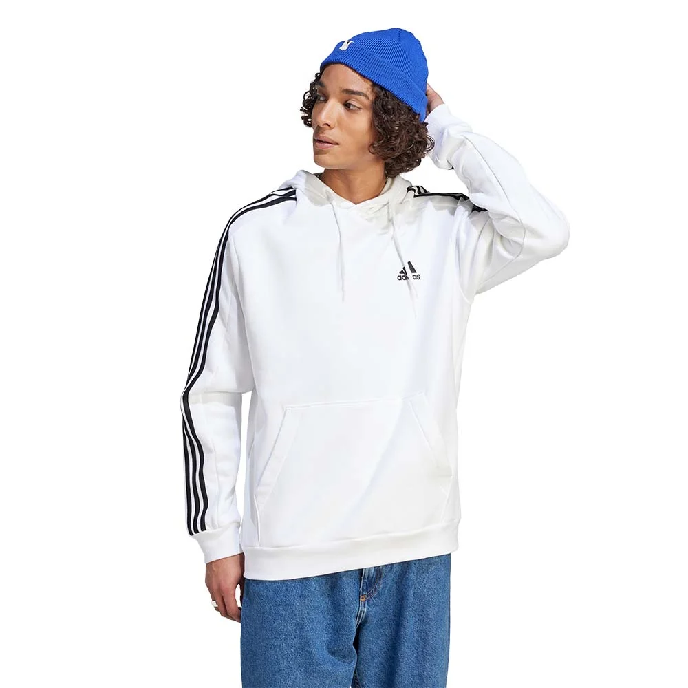 Φωτογραφία προϊόντος: adidas Sportswear Men's 3Stripes Fleece Hoodie Άσπρο IJ6476 (adidas Sportswear)