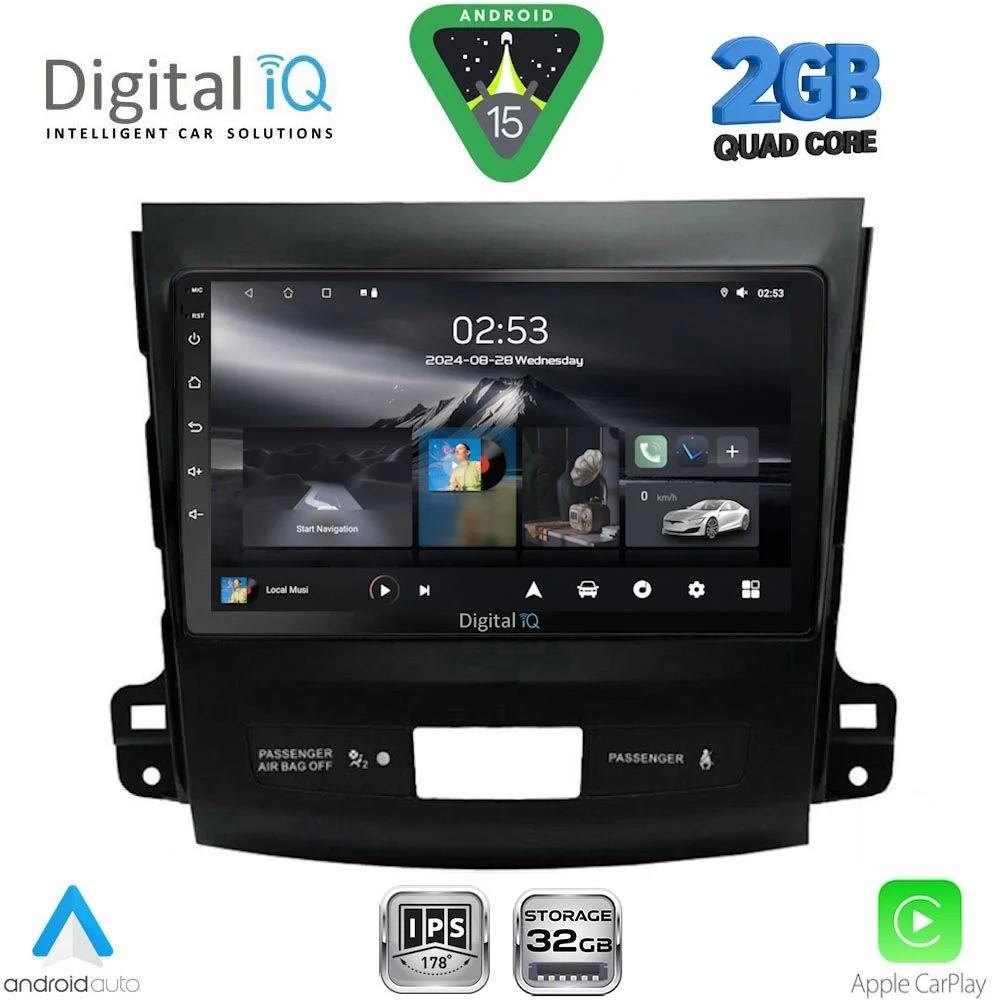 Φωτογραφία προϊόντος: DIGITAL IQ RSD 1442_CPA (9inc) MULTIMEDIA TABLET for CITROEN C-CROSSER | MITSUBISHI OUTLANDER | PEUGEOT 4007 mod. 2006-2012