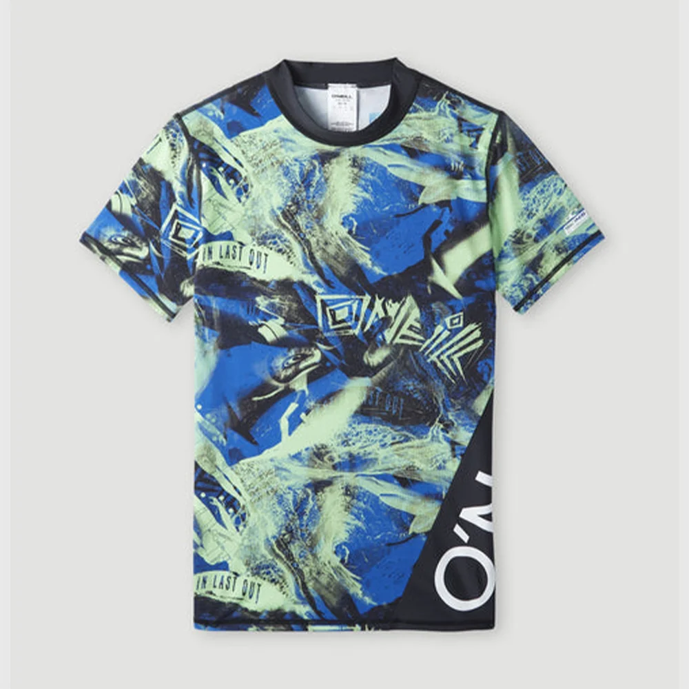 Φωτογραφία προϊόντος: O'neill Boy's Crazy Shortsleeve UPF 50+ Sun Protection Skin Μαύρο - Πράσινο 4800055-45045 (O'neill)