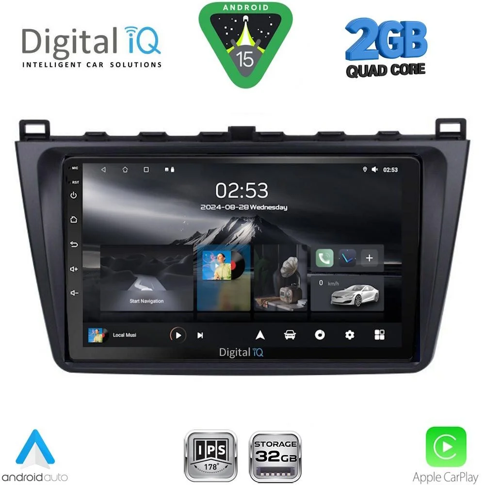 Φωτογραφία προϊόντος: DIGITAL IQ RSD 1377_CPA (9inc) MULTIMEDIA TABLET for MAZDA 6 mod. 2008-2012