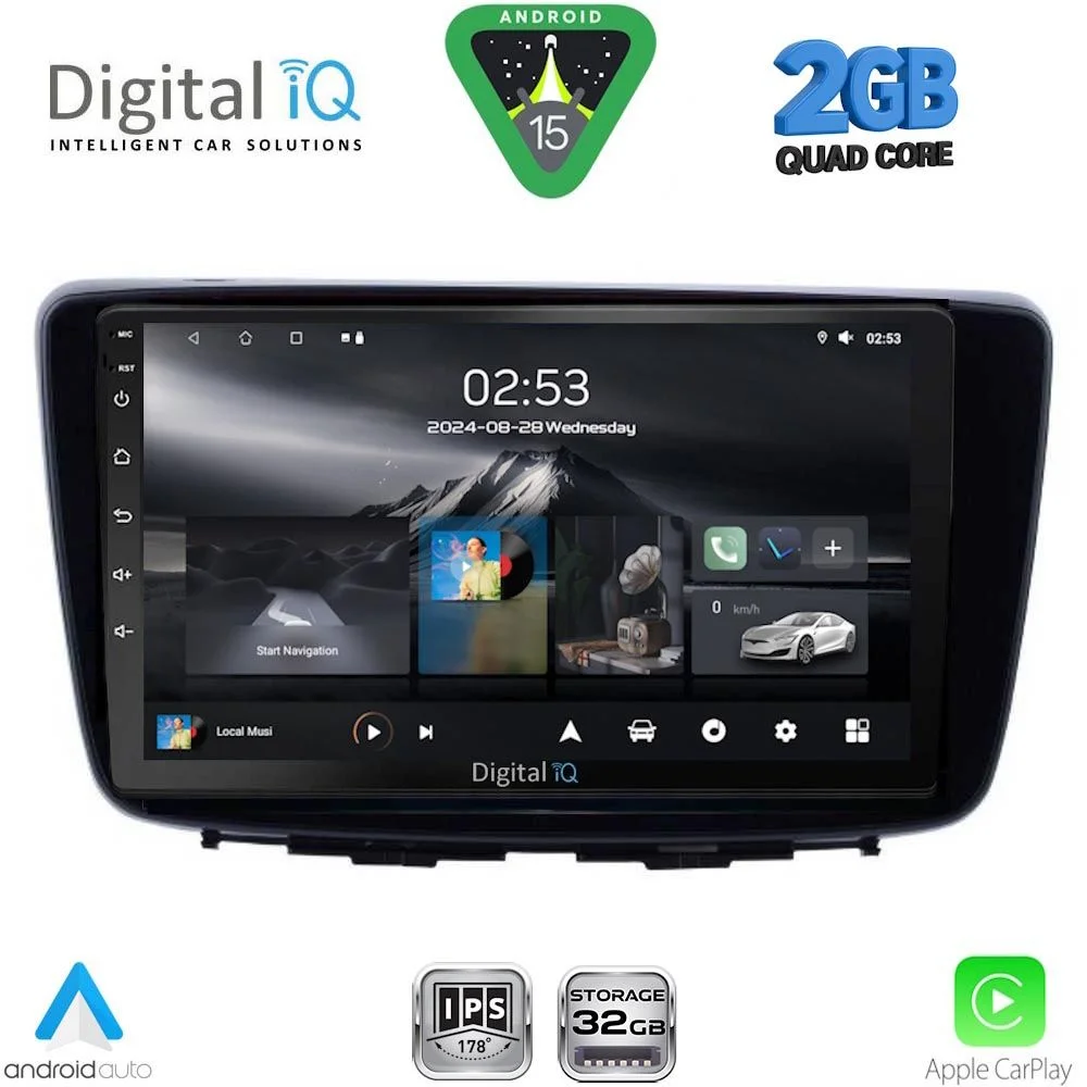 Φωτογραφία προϊόντος: DIGITAL IQ RSD 1672_CPA (9inc) MULTIMEDIA TABLET for SUZUKI BALENO mod. 2016-2022