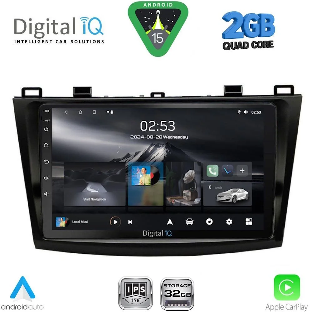 Φωτογραφία προϊόντος: DIGITAL IQ RSD 1366_CPA (9inc) MULTIMEDIA TABLET for MAZDA 3 mod. 2009-2014