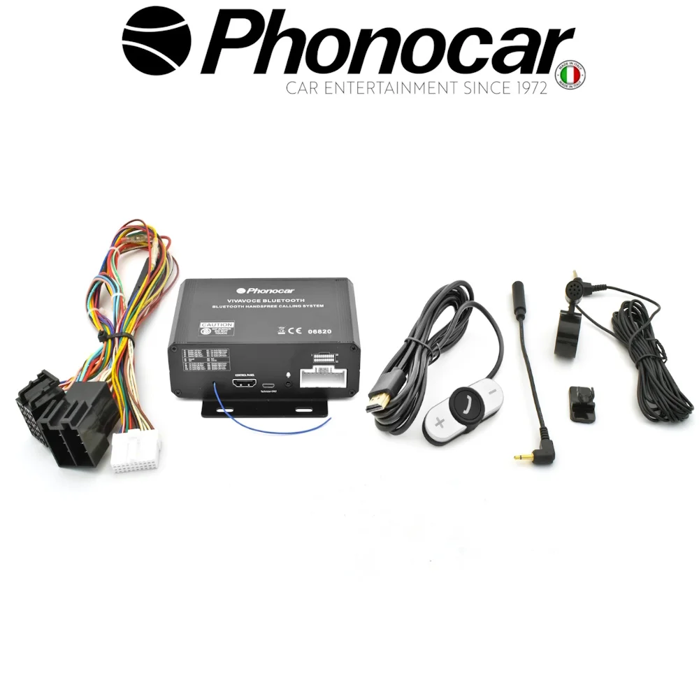 Φωτογραφία προϊόντος: Phonocar Κιτ hands-free Bluetooth για κλήσεις και μουσική με χειριστήριο ταμπλό και εξωτερικό μικρόφωνο. Μπορουν να απομνημονευτουν εως 5 smartphone. Ταυτόχρονη σύνδεση με 2 smartphone Μείω