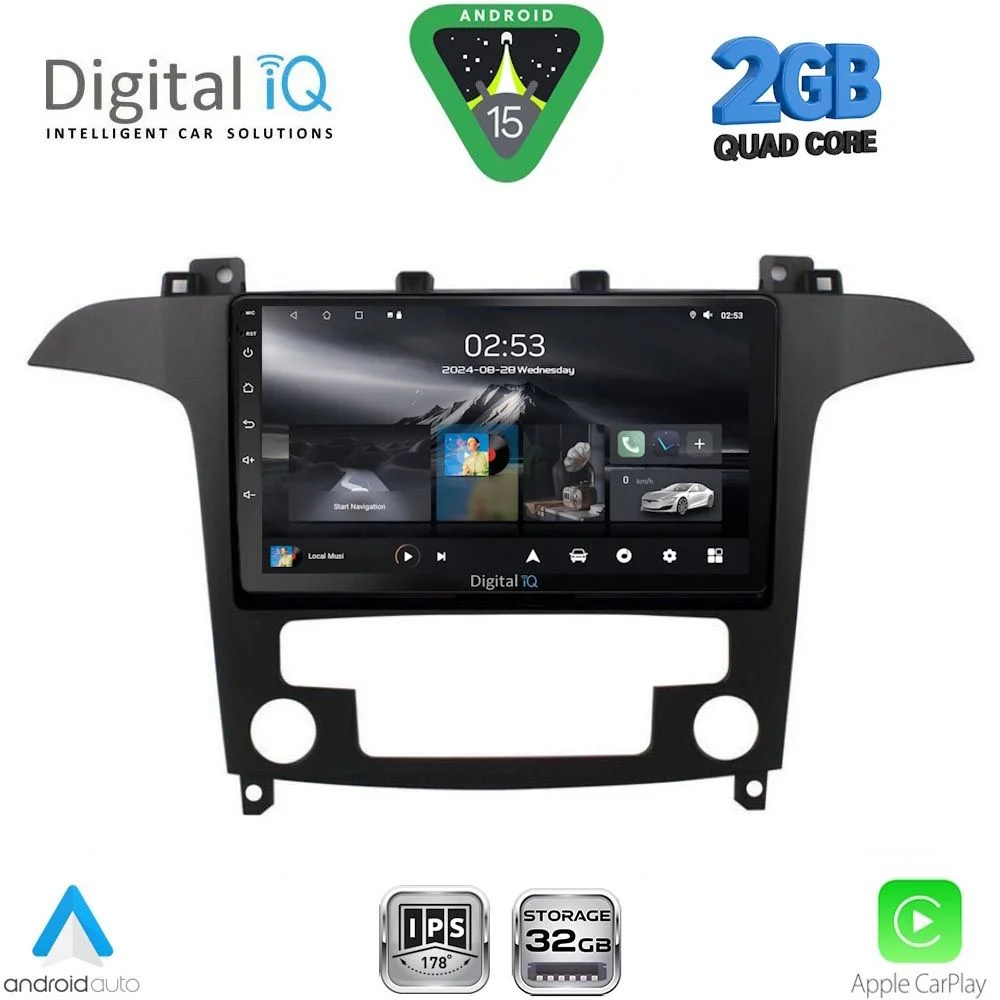 Φωτογραφία προϊόντος: DIGITAL IQ RSD 1175_CPA CLIMA (9inc) MULTIMEDIA TABLET for FORD SMAX mod. 2006-2014