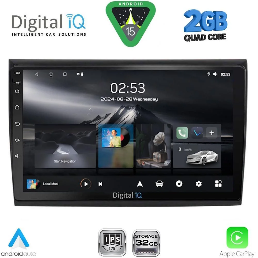 Φωτογραφία προϊόντος: DIGITAL IQ RSD 1136_CPA (9inc) MULTIMEDIA TABLET for FIAT BRAVO mod. 2007-2019