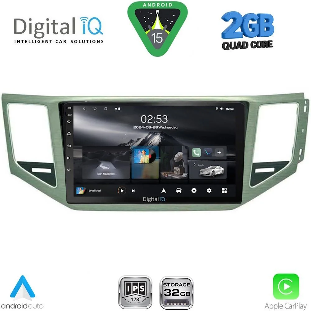 Φωτογραφία προϊόντος: DIGITAL IQ RSD 1745_CPA (SL) (10inc) MULTIMEDIA TABLET for VW GOLF SPORTSVAN mod. 2014-2020