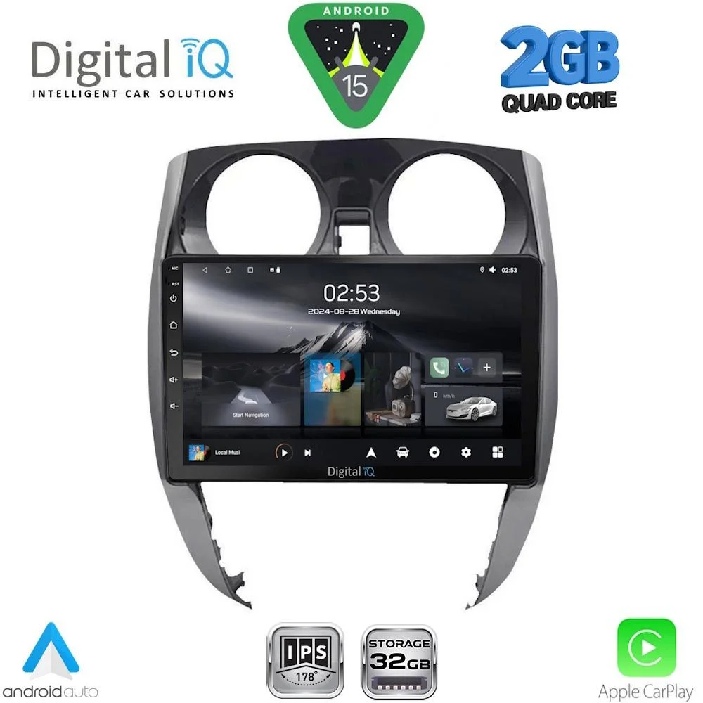 Φωτογραφία προϊόντος: DIGITAL IQ RSD 1464_CPA (10inc) MULTIMEDIA TABLET for NISSAN NOTE mod. 2012-2020
