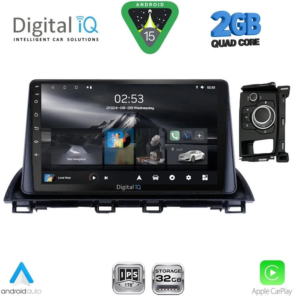 Φωτογραφία προϊόντος: DIGITAL IQ RSD 1386_CPA (9inc) MULTIMEDIA TABLET for MAZDA CX4 mod. 2016-2025