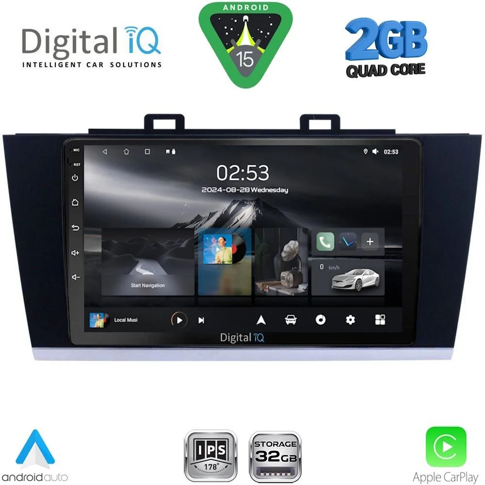 Φωτογραφία προϊόντος: DIGITAL IQ RSD 1668_CPA (9inc) MULTIMEDIA TABLET for SUBARU LEGACY – OUTBACK mod. 2014-2019