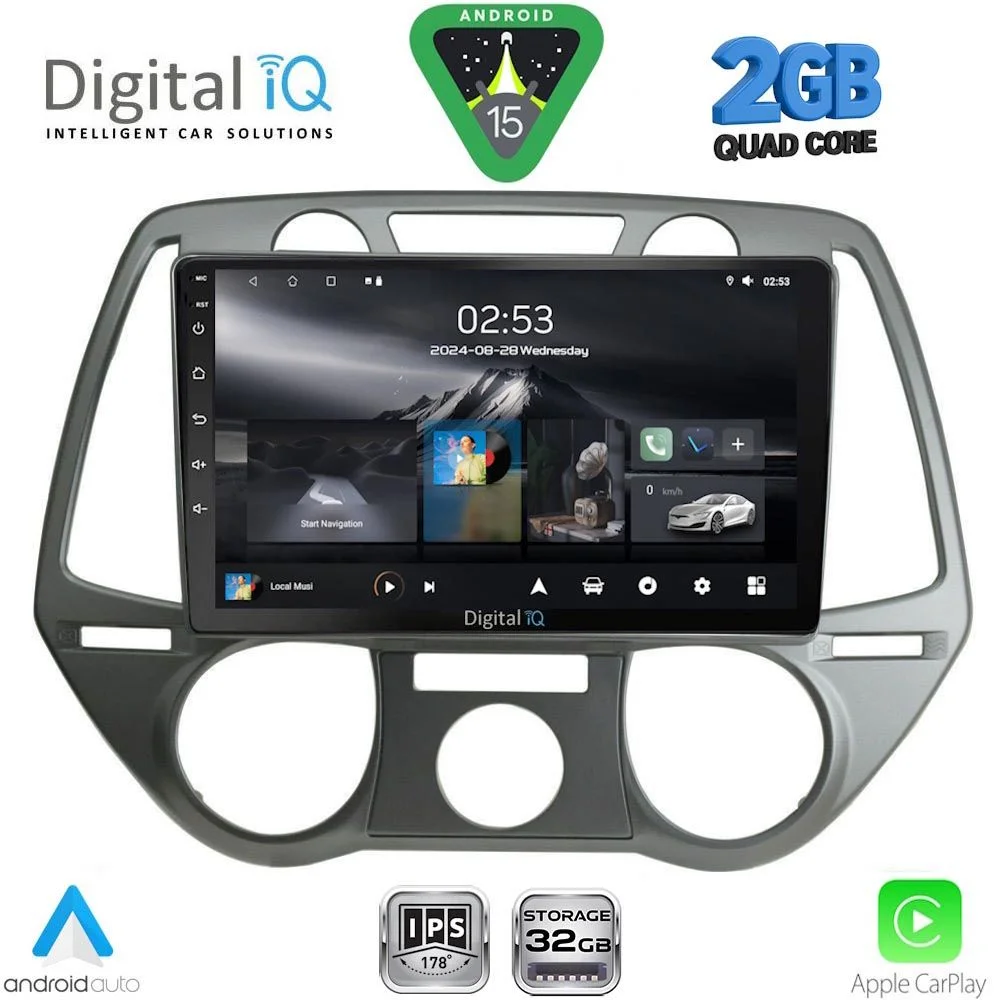 Φωτογραφία προϊόντος: DIGITAL IQ RSD 1228_CPA A/C (9inc) MULTIMEDIA TABLET for HYUNDAI i20 mod. 2008-2012