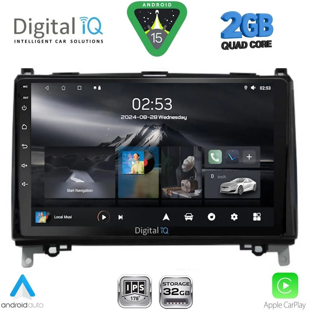 Φωτογραφία προϊόντος: DIGITAL IQ RSD 1400_CPA (9inc) MULTIMEDIA TABLET for MERCEDES A – B mod. 2004-2012 - SPRINTER – VITO mod. 2007-2019