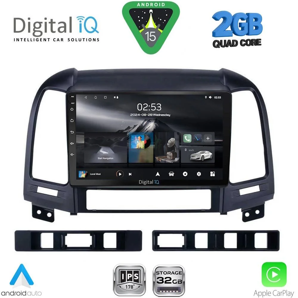 Φωτογραφία προϊόντος: DIGITAL IQ RSD 1239_CPA (9inc) MULTIMEDIA TABLET for HYUNDAI SANTA FE mod. 2005-2013