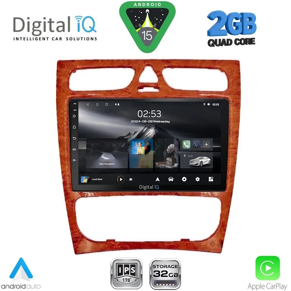 Φωτογραφία προϊόντος: DIGITAL IQ RSD 1402CH_CPA (9inc) MUTIMEDIA TABLET for MERCEDES C (W203) mod. 1999-2004