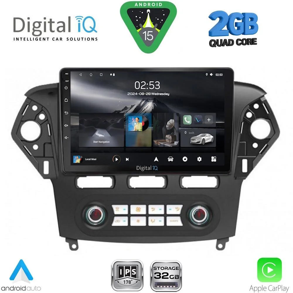 Φωτογραφία προϊόντος: DIGITAL IQ RSD 1163_CPA CLIMA (10inc) MULTIMEDIA TABLET for FORD MONDEO mod. 2011-2013