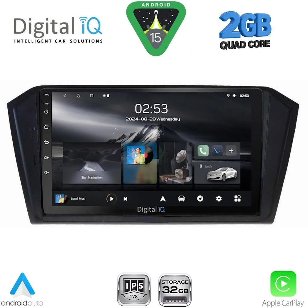 Φωτογραφία προϊόντος: DIGITAL IQ RSD 1750_CPA (10inc) MULTIMEDIA TABLET for VW PASSAT mod. 2016-2023