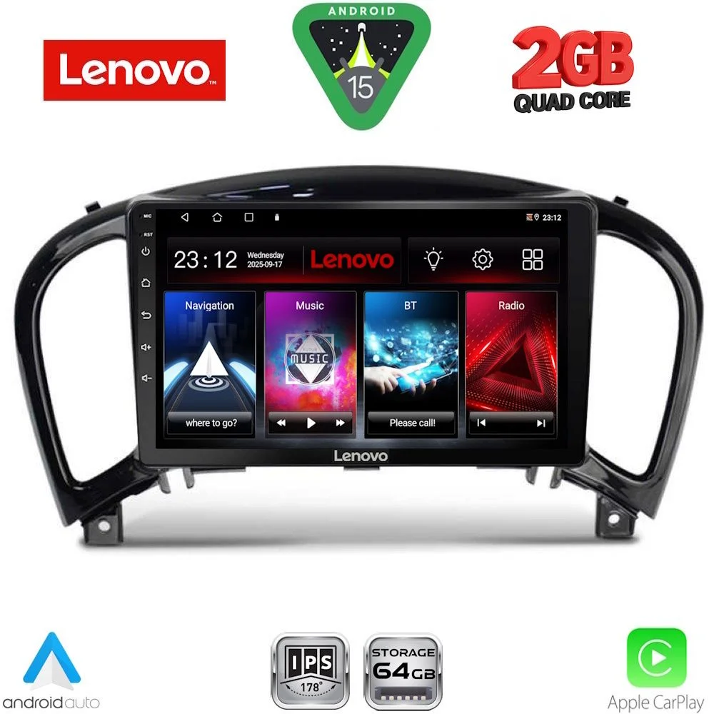 Φωτογραφία προϊόντος: LENOVO LVD 2452_CPA (9inc) MULTIMEDIA TABLET for NISSAN JUKE mod. 2009-2020