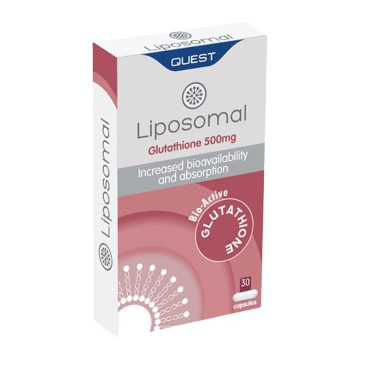 Φωτογραφία προϊόντος: Quest,Quest Liposomal Quest Liposomal Glutathione 500mg 30caps