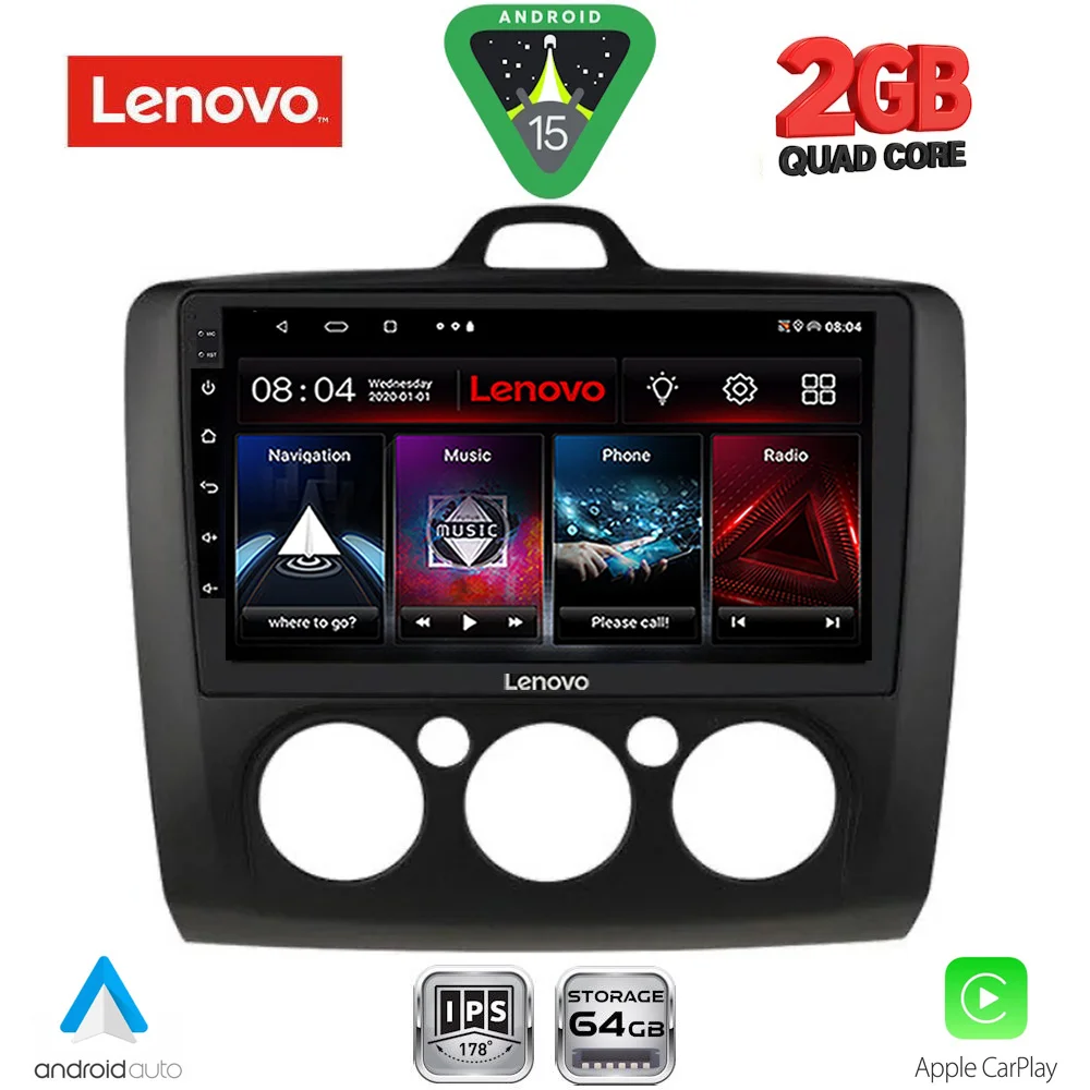 Φωτογραφία προϊόντος: LENOVO LVD 2156BL_CPA A/C (9inc) MULTIMEDIA TABLET for FORD FOCUS mod. 2005-2012 (BLACK)