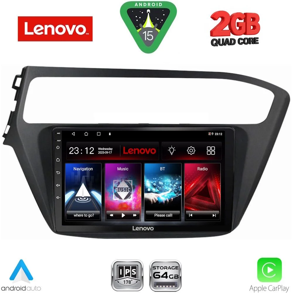 Φωτογραφία προϊόντος: LENOVO LVD 2230_CPA (9inc) MULTIMEDIA TABLET for HYUNDAI i20 mod. 2018-2021