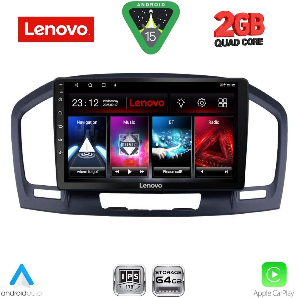 Φωτογραφία προϊόντος: LENOVO LVD 2491BL_CPA (9inc) MULTIMEDIA TABLET for OPEL INSIGNIA mod. 2008-2013 (BLACK)