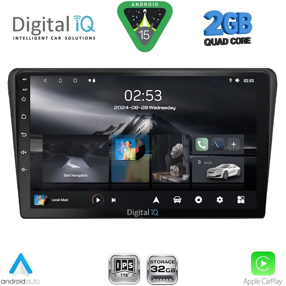 Φωτογραφία προϊόντος: DIGITAL IQ RSD 1704BL_CPA (9inc) MULTIMEDIA TABLET for TOYOTA AVENSIS (T25) mod. 2003-2009 (BLACK)