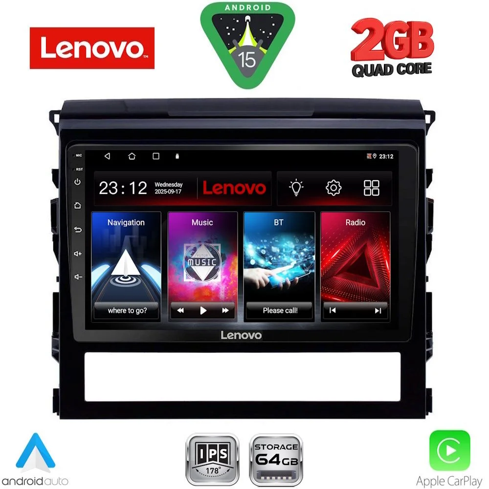 Φωτογραφία προϊόντος: LENOVO LVD 2725_CPA (9inc) MULTIMEDIA TABLET for TOYOTA LANDCRUISER mod. 2016-2019