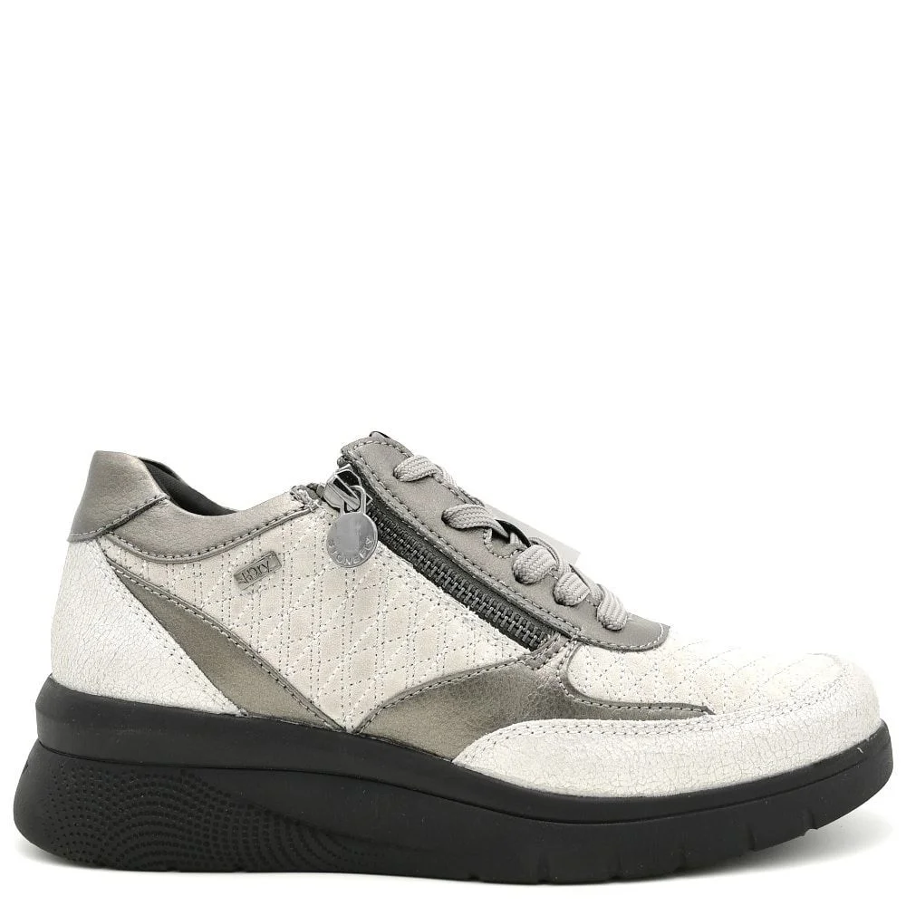 Φωτογραφία προϊόντος: Sneakers Γυναικεία Stonefly 219850 B9Y Cleryn hdry 15 velour/met σε γκρι δέρμα σουέτ