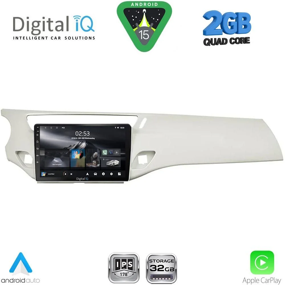 Φωτογραφία προϊόντος: DIGITAL IQ RSD 1092WH_CPA (9inc) MULTIMEDIA TABLET for CITROEN C3 - DS3 mod. 2009-2016 (WHITE)