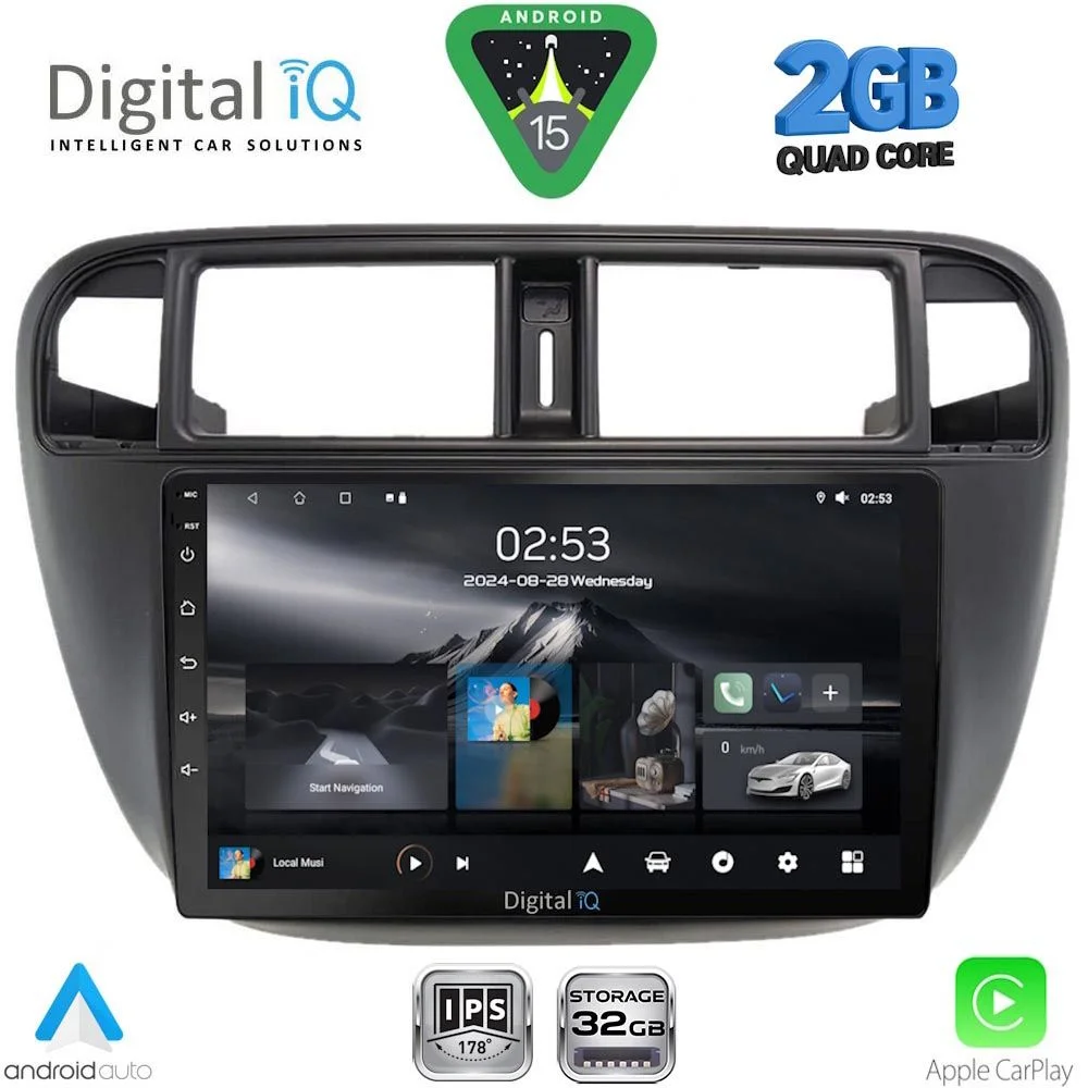 Φωτογραφία προϊόντος: DIGITAL IQ RSD 1186_CPA A/C (9inc) MULTIMEDIA TABLET for HONDA CIVIC mod. 1995-2001