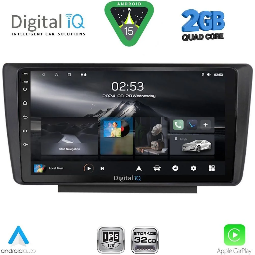 Φωτογραφία προϊόντος: DIGITAL IQ RSD 1594_CPA (9inc) MULTIMEDIA TABLET for SKODA OCTAVIA 5 mod. 2005-2012