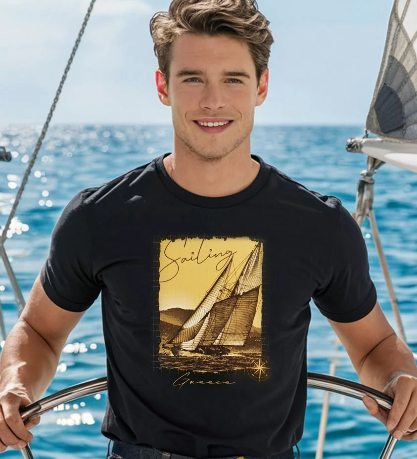 Φωτογραφία προϊόντος: Prime T-Shirt Μαύρο με σχέδιο Ιστιοπλοϊα 1287