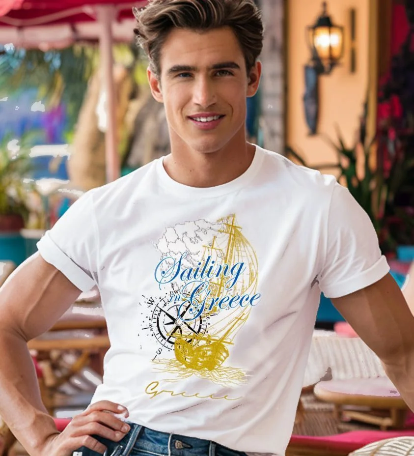 Φωτογραφία προϊόντος: Prime T-Shirt Λευκό με σχέδιο Ιστιοπλοϊα 1296