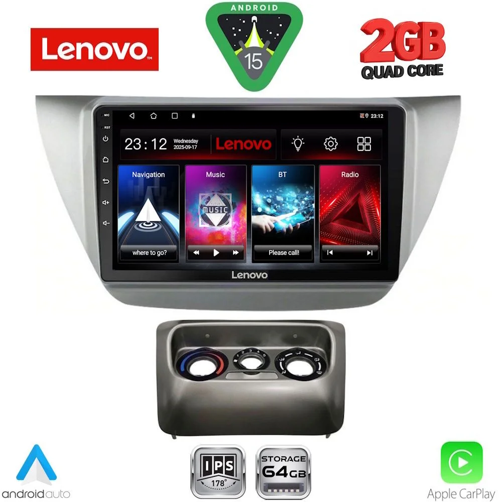 Φωτογραφία προϊόντος: LENOVO LVD 2433_CPA (9inc) MULTIMEDIA TABLET for MITSUBISHI LANCER mod. 2000-2007
