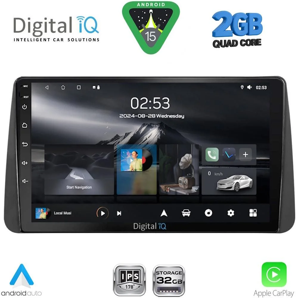Φωτογραφία προϊόντος: DIGITAL IQ RSD 1149_CPA DASH (9inc) MULTIMEDIA TABLET for FIAT TIPO mod. 2018-2023