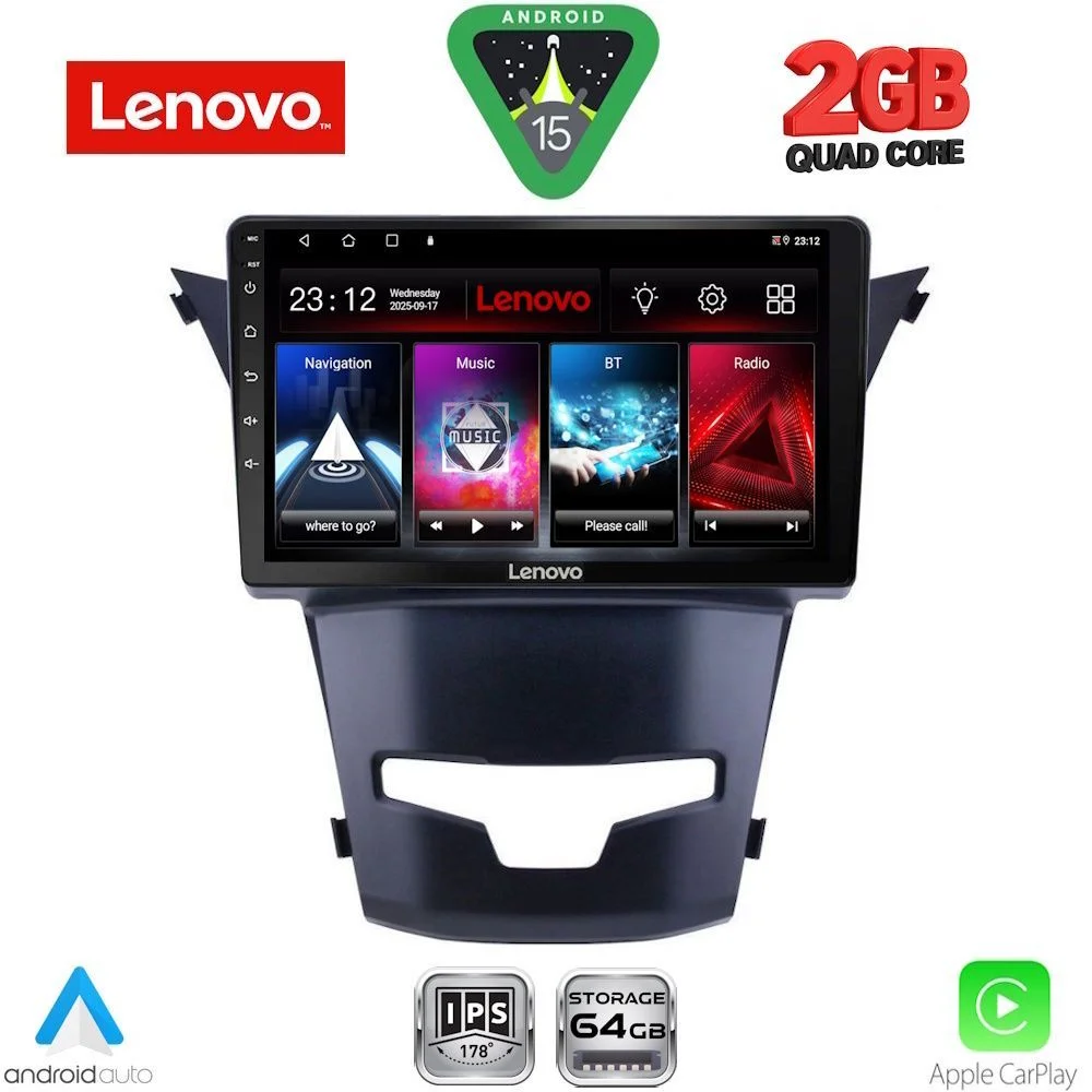 Φωτογραφία προϊόντος: LENOVO LVD 2653_CPA (9inc) MULTIMEDIA TABLET for SSANGYONG KORANDO mod. 2014-2019