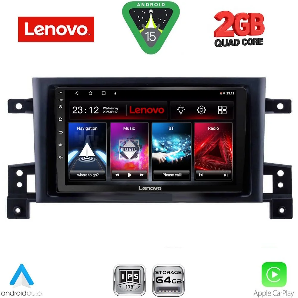 Φωτογραφία προϊόντος: LENOVO LVD 2696_CPA (9inc) MULTIMEDIA TABLET for SUZUKI GRAND VITARA mod. 2005-2015