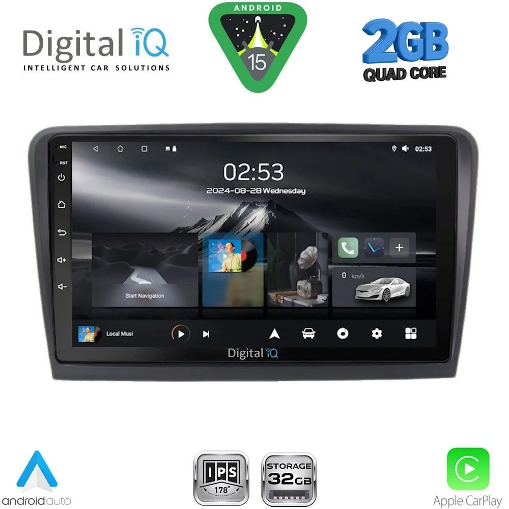 Φωτογραφία προϊόντος: DIGITAL IQ RSD 1601_CPA (9inc) MULTIMEDIA TABLET for SKODA RAPID mod. 2012-2023