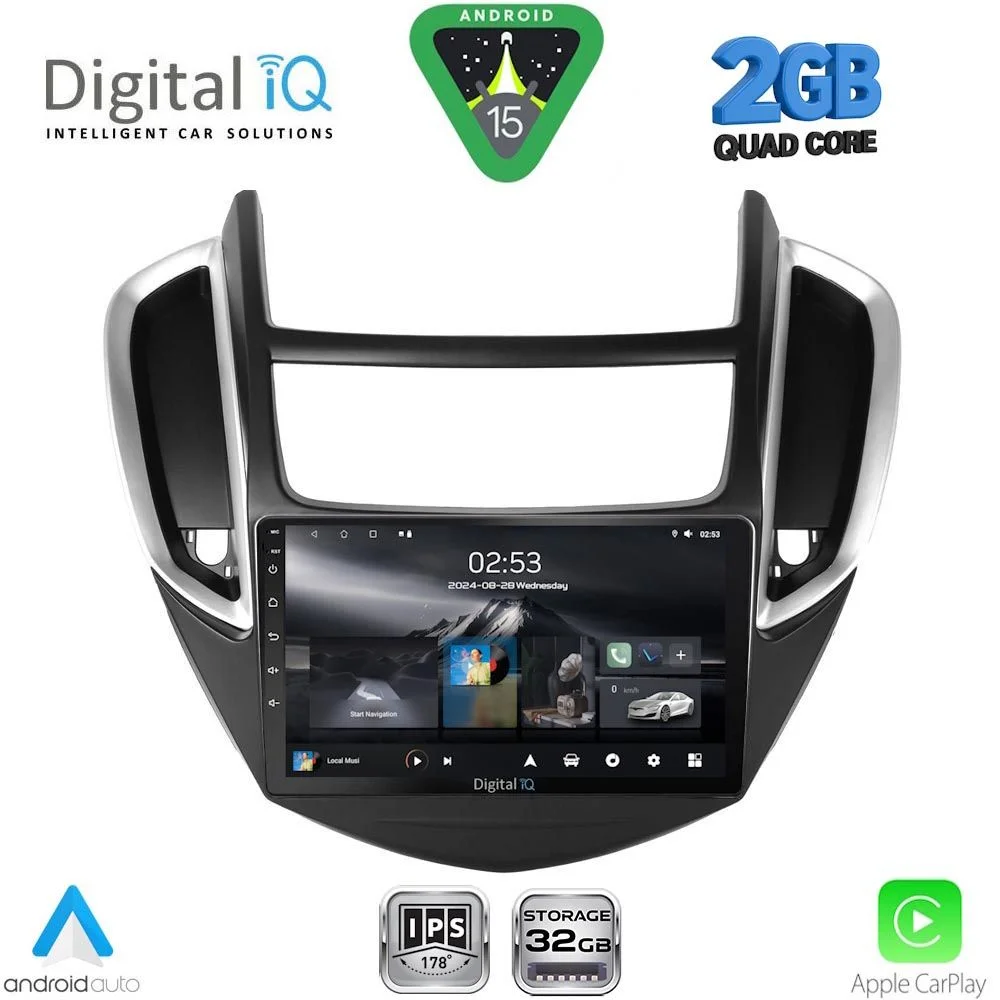 Φωτογραφία προϊόντος: DIGITAL IQ RSD 1080_CPA (9inc) MULTIMEDIA TABLET for CHEVROLET TRAX mod. 2014-2022