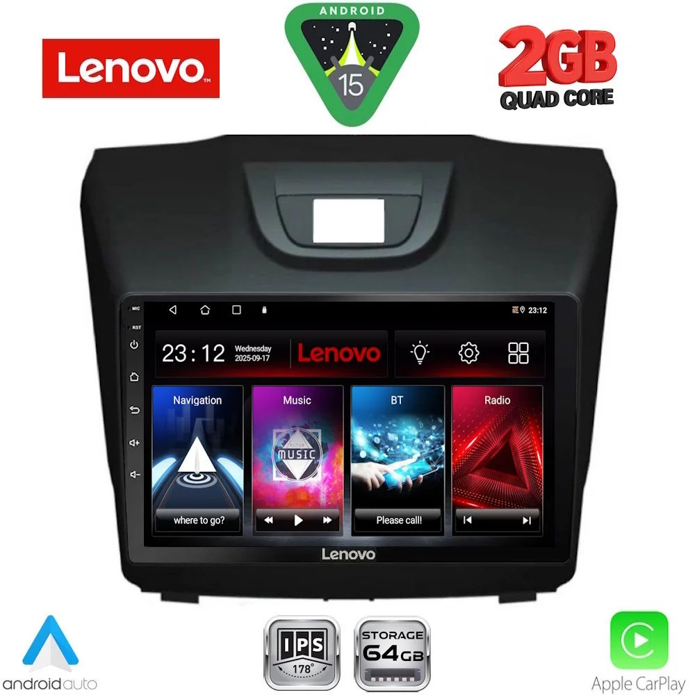 Φωτογραφία προϊόντος: LENOVO LVD 2255_CPA (9inc) MULTIMEDIA TABLET for ISUZU DMAX mod. 2012-2020