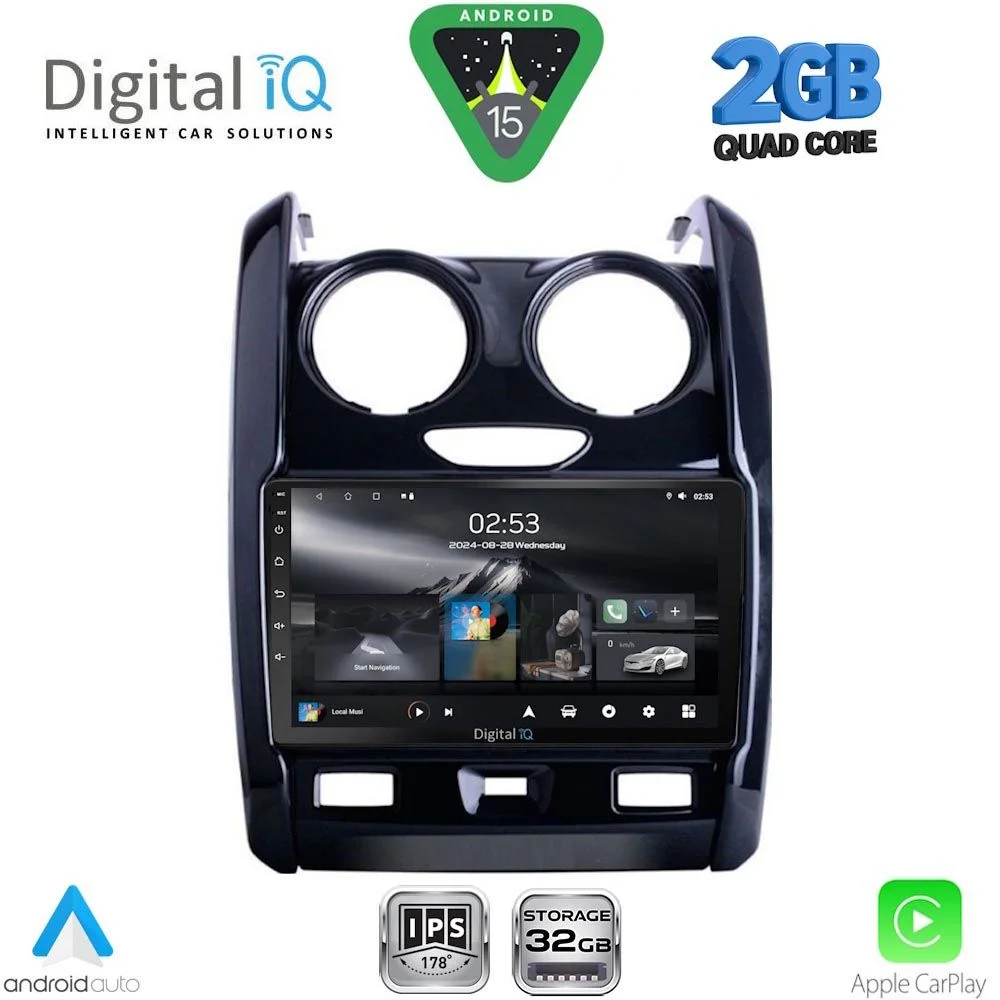 Φωτογραφία προϊόντος: DIGITAL IQ RSD 1103_CPA (9inc) MULTIMEDIA TABLET for DACIA DUSTER mod. 2012-2019