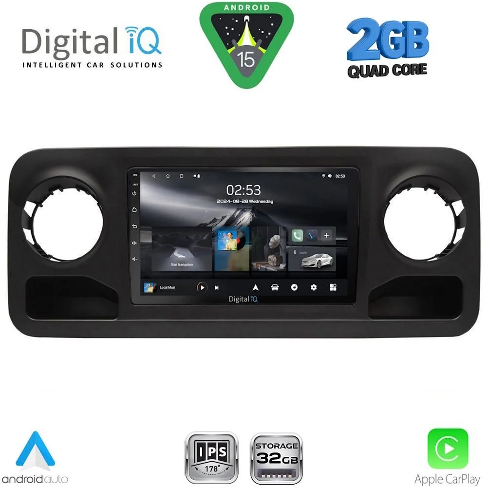 Φωτογραφία προϊόντος: DIGITAL IQ RSD 1424_CPA (10inc) MULTIMEDIA TABLET for MERCEDES SPRINTER mod. 2018-2026