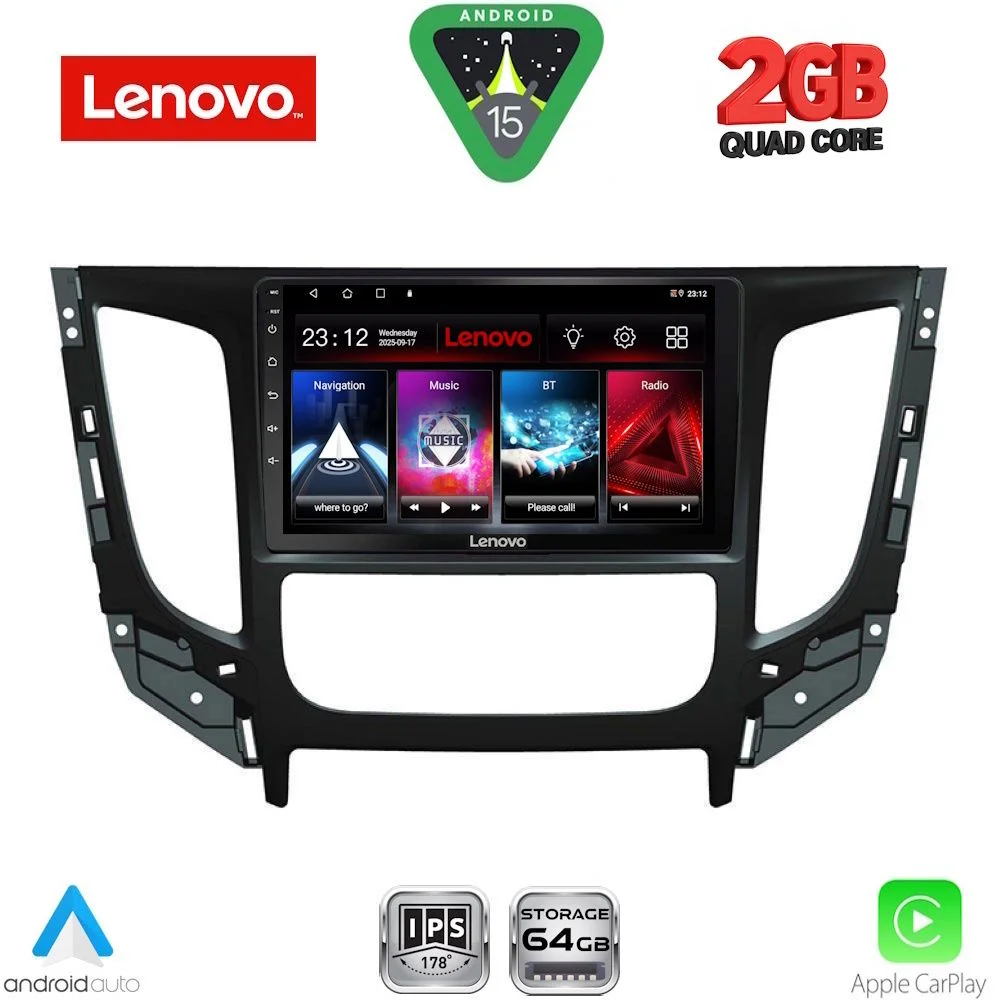 Φωτογραφία προϊόντος: LENOVO LVD 2437_CPA CLIMA (9inc) MULTIMEDIA TABLET for MITSUBISHI L200 mod. 2015-2019 with CLIMA