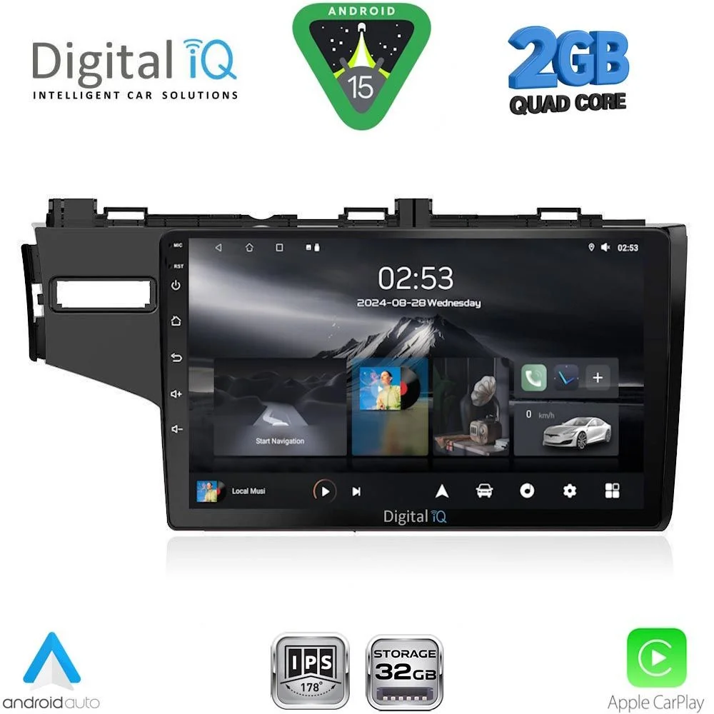 Φωτογραφία προϊόντος: DIGITAL IQ RSD 1212_CPA (10inc) MULTIMEDIA TABLET for HONDA JAZZ mod. 2013-2019