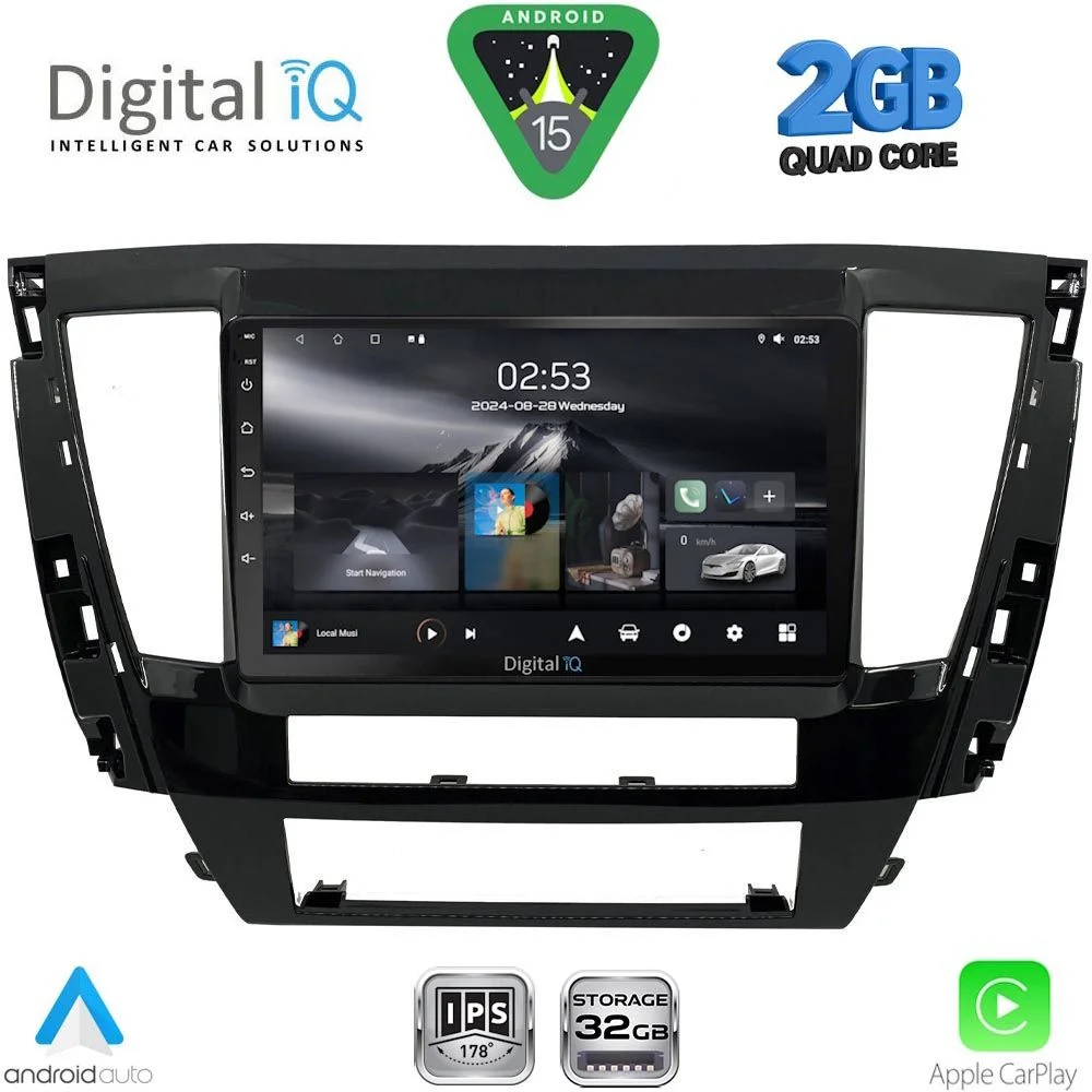 Φωτογραφία προϊόντος: DIGITAL IQ RSD 1447S_CPA (9inc) MULTIMEDIA TABLET for MITSUBISHI PAJERO SPORT mod. 2020-2026