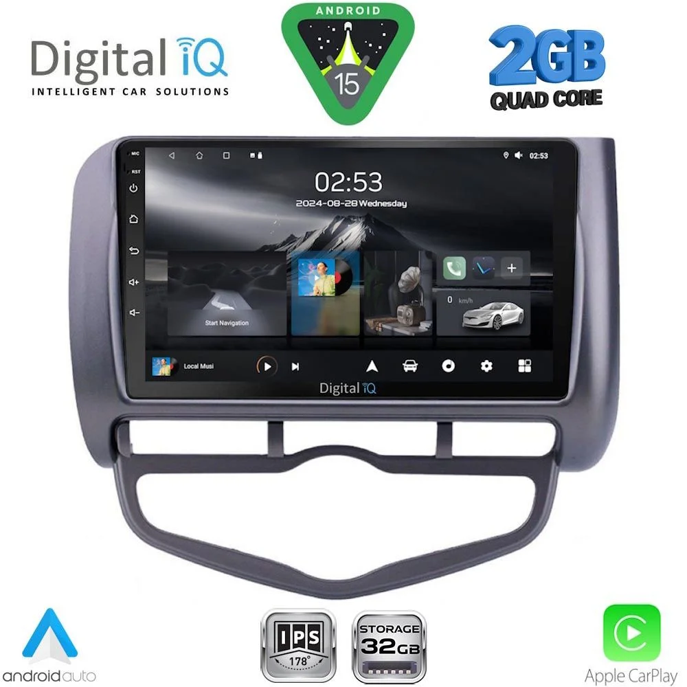 Φωτογραφία προϊόντος: DIGITAL IQ RSD 1210_CPA CLIMA (9inc) MULTIMEDIA TABLET for HONDA JAZZ mod. 2002-2008